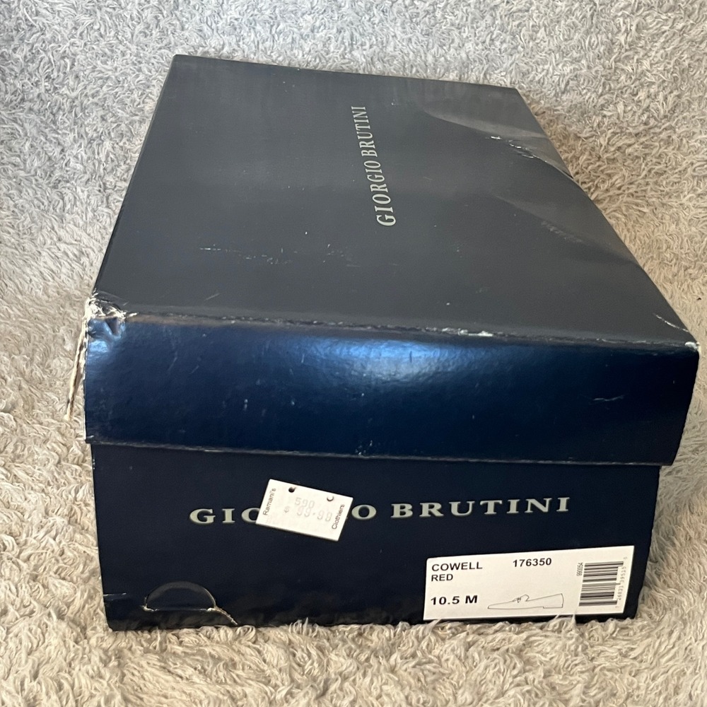 Giorgio Brutini Mens Cowell Red Velvet Loafer Dress Shoes Size 10.5 M - Picture 14 of 15